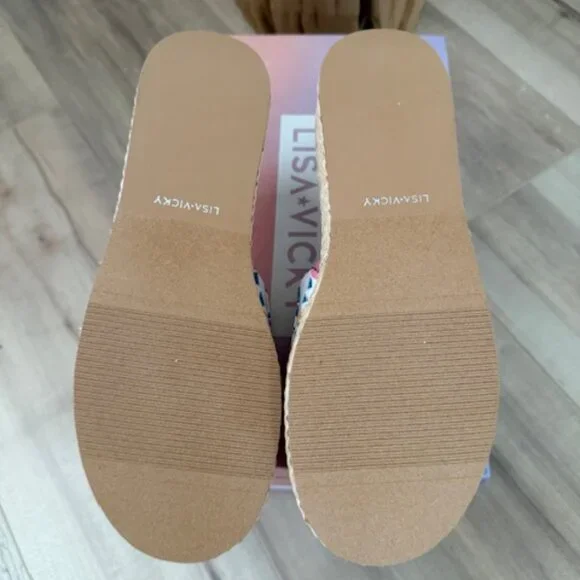 Lisa Vicky Slide Sandal Smile2-V Wild Flower NWT - Picture 6 of 6